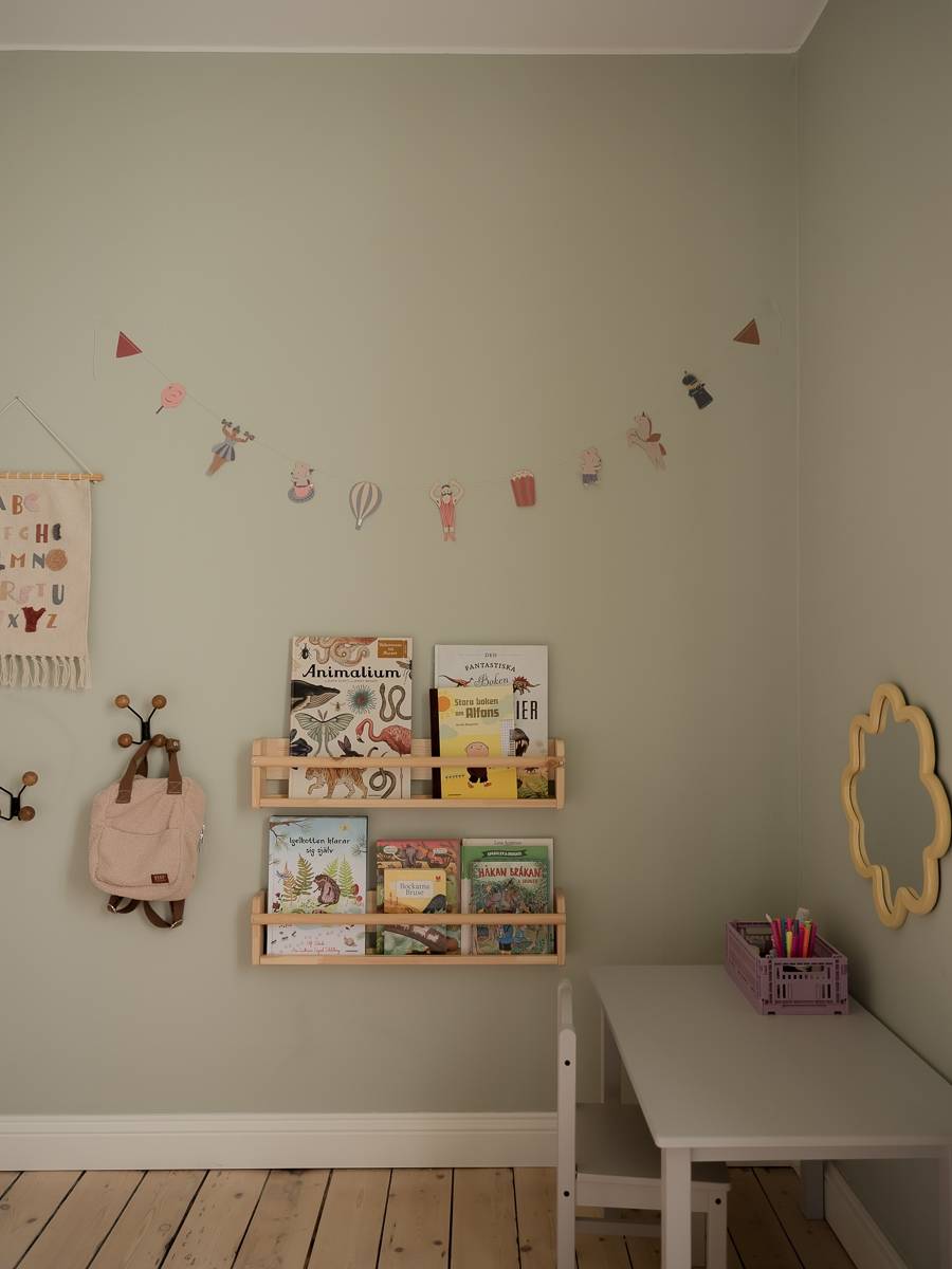 chambre enfant vert pâle