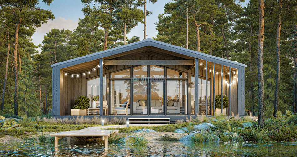 petite maison préfabriquée de 50m2 KOSHAUS VITHAUS