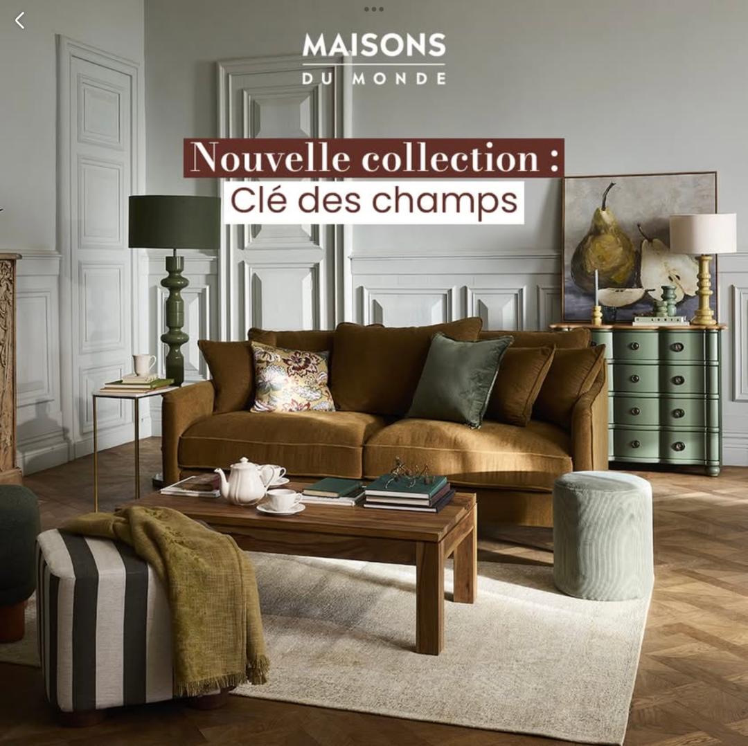 collection Maisons du Monde La clé des champs automne 2025