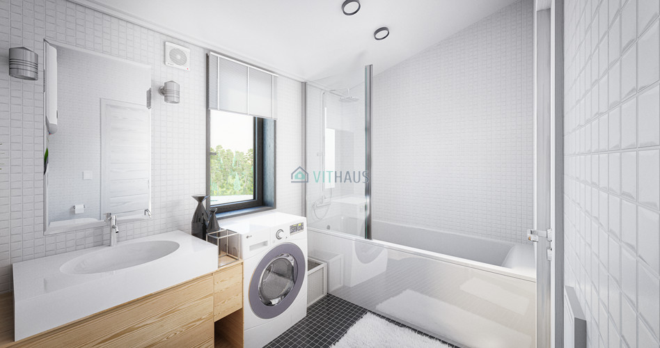 salle de bain blanche design KOSHAUS 53 par VITHAUS