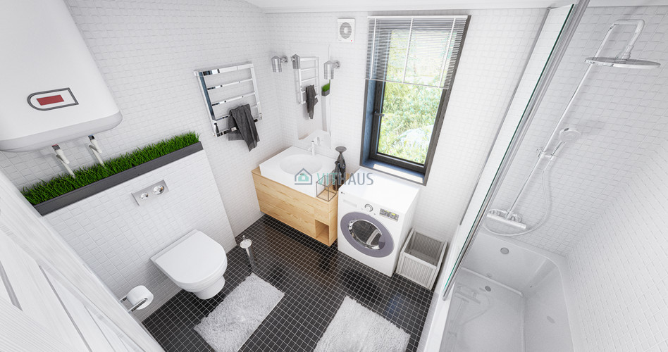 salle de bain blanche design KOSHAUS 53 par VITHAUS