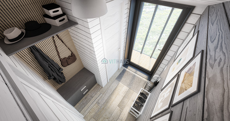 entrée moderne avec banc KOSHAUS 53 par VITHAUS