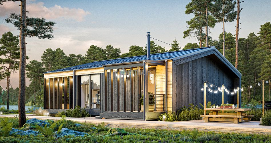 petite maison préfabriquée de 50m2 KOSHAUS VITHAUS