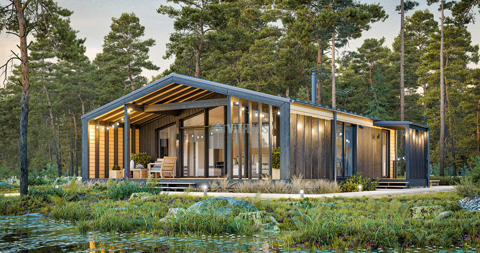 petite maison préfabriquée de 50m2 KOSHAUS VITHAUS
