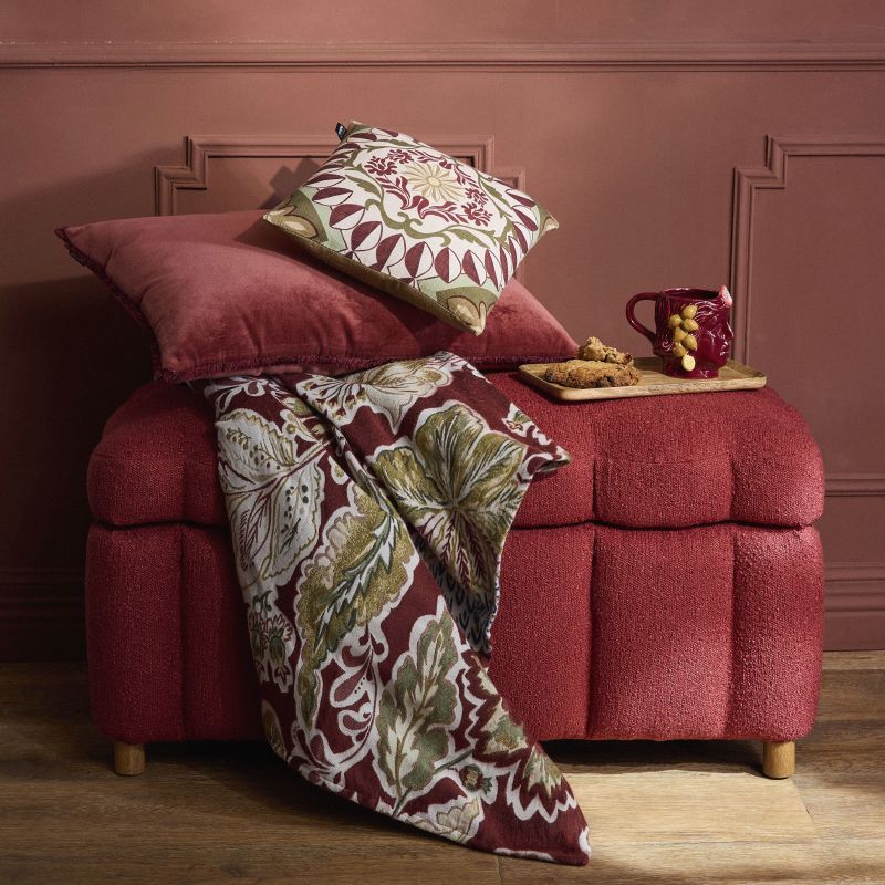 banc coffre rouge collection Maisons du Monde La clé des champs automne 2025