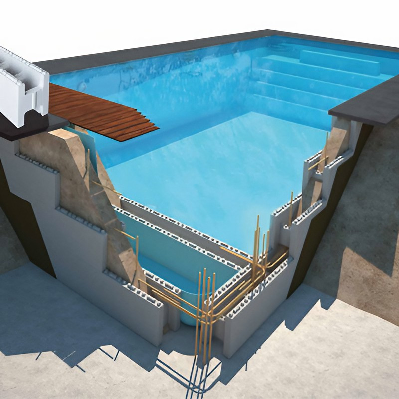 kit piscine en blocs de polystyrène
