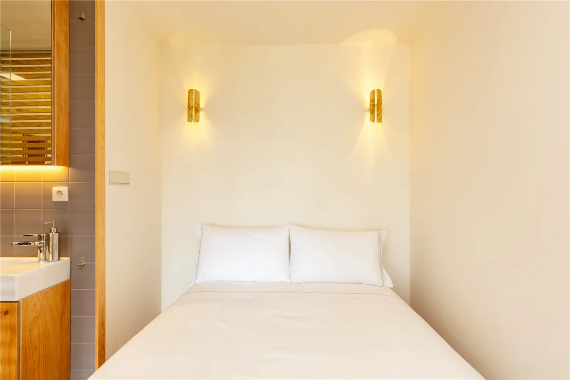 espace chambre mini loft studio 35m2 décoration inspirée par le Japon espace chambre mini loft studio 35m2 décoration inspirée par le Japon