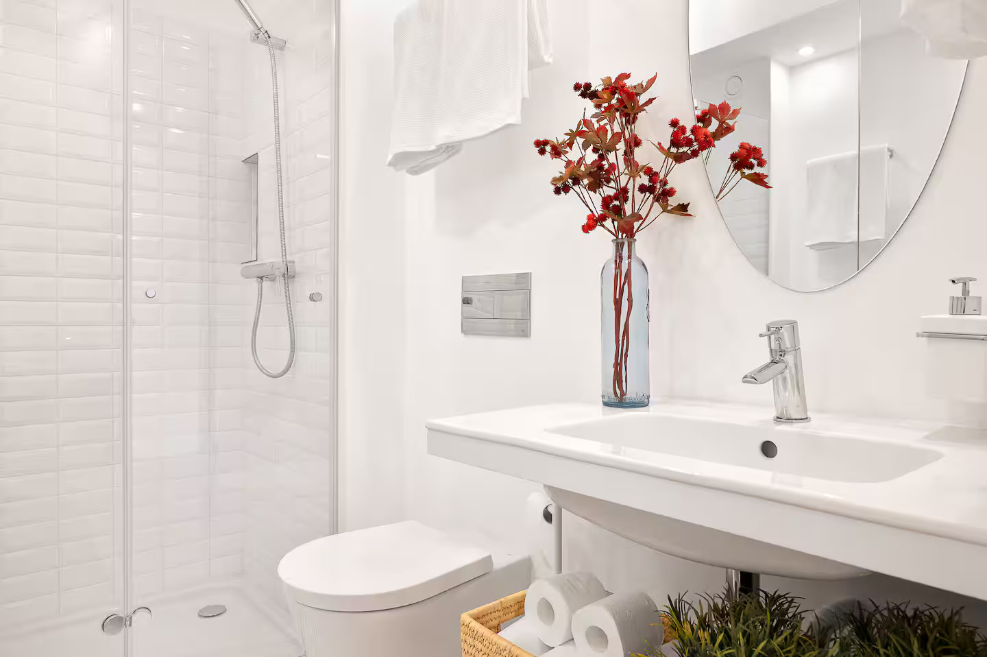 salle de bain blanche moderne sol carrelage salle de bain blanche moderne sol carrelage