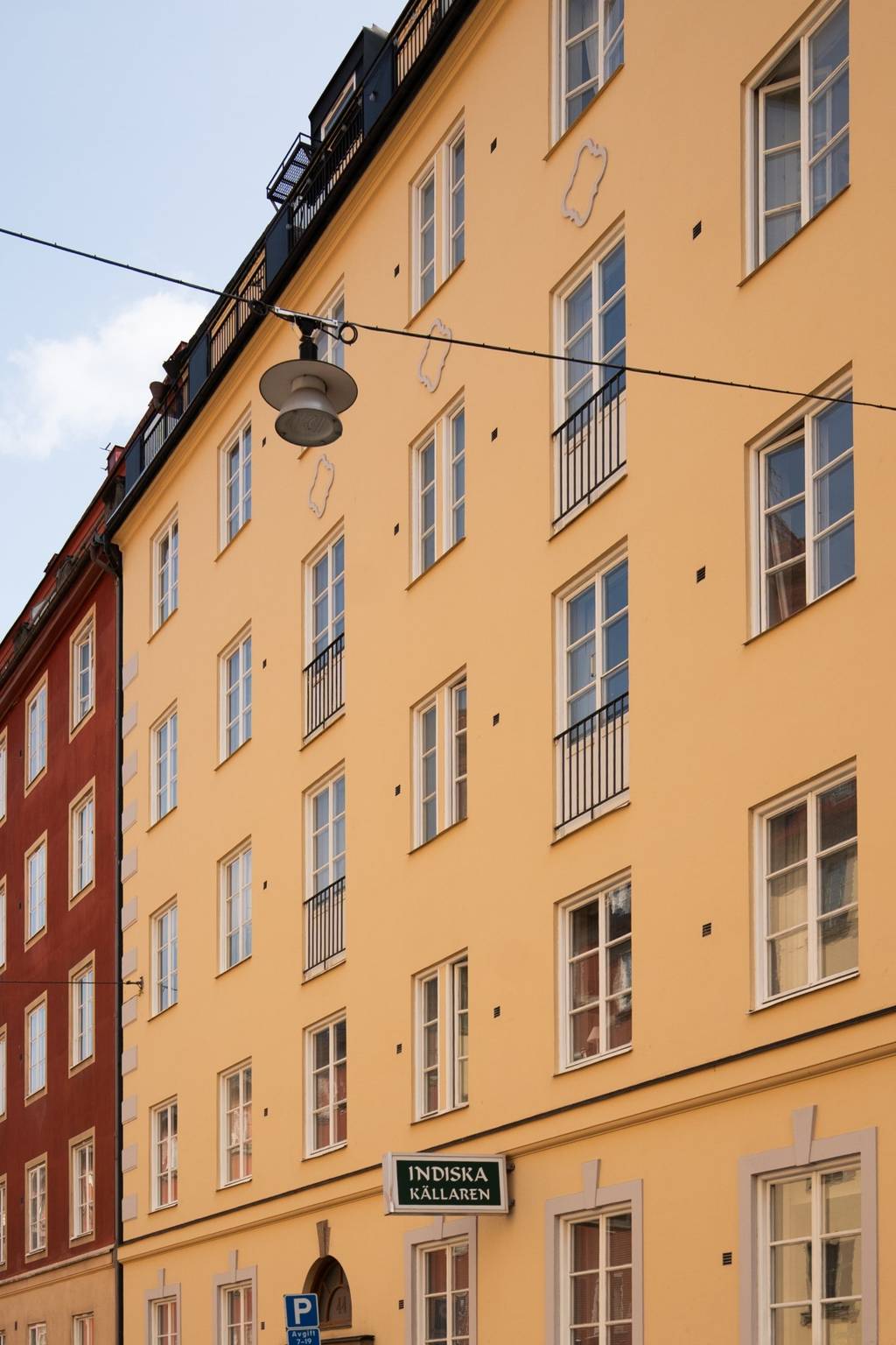 immeuble façade jaune Stockholm