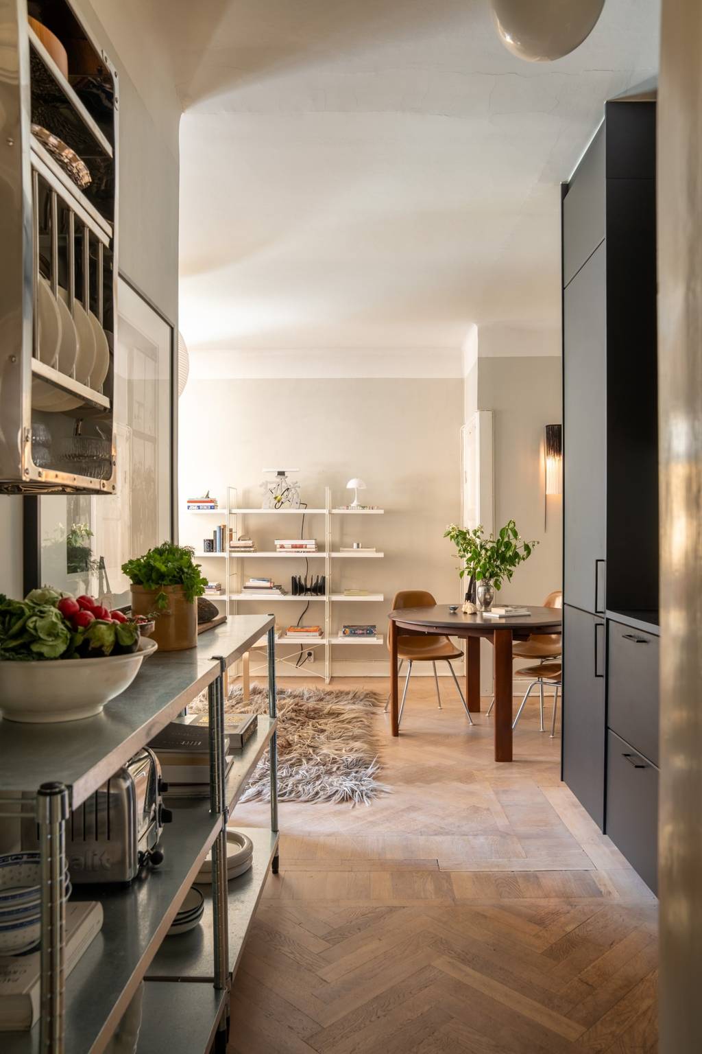 entrée avec console métal IKEA OMAR