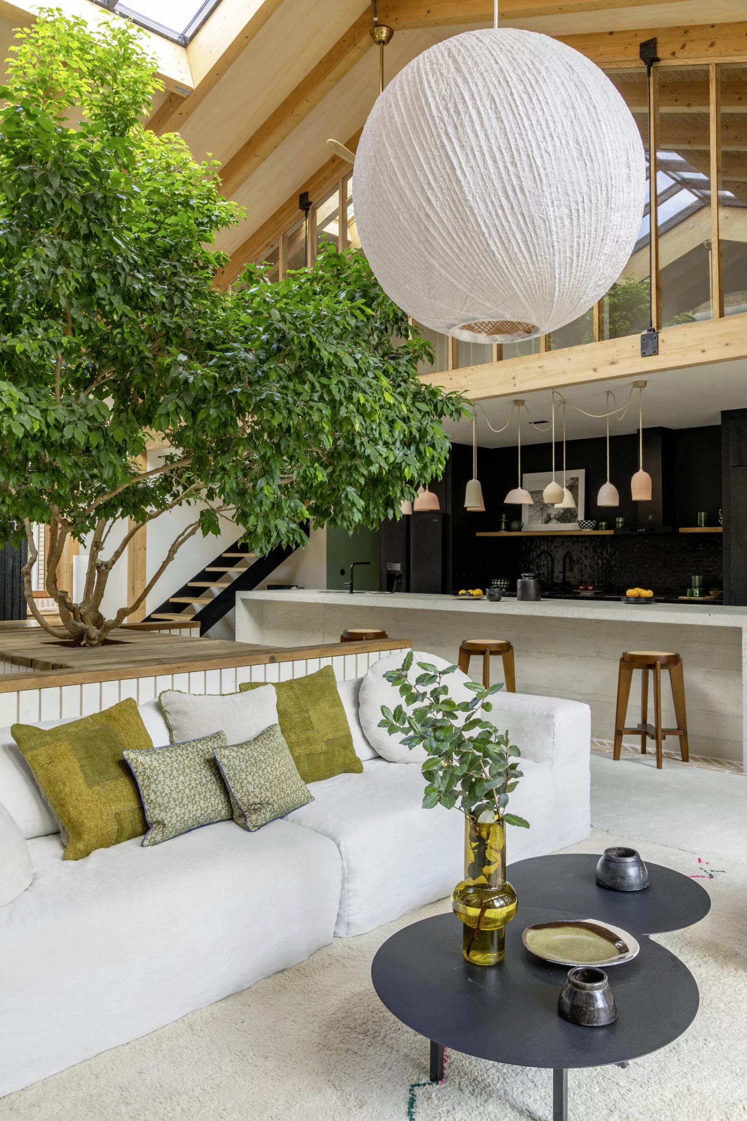 salon maison architecte Bordeaux décoration contemporaine
