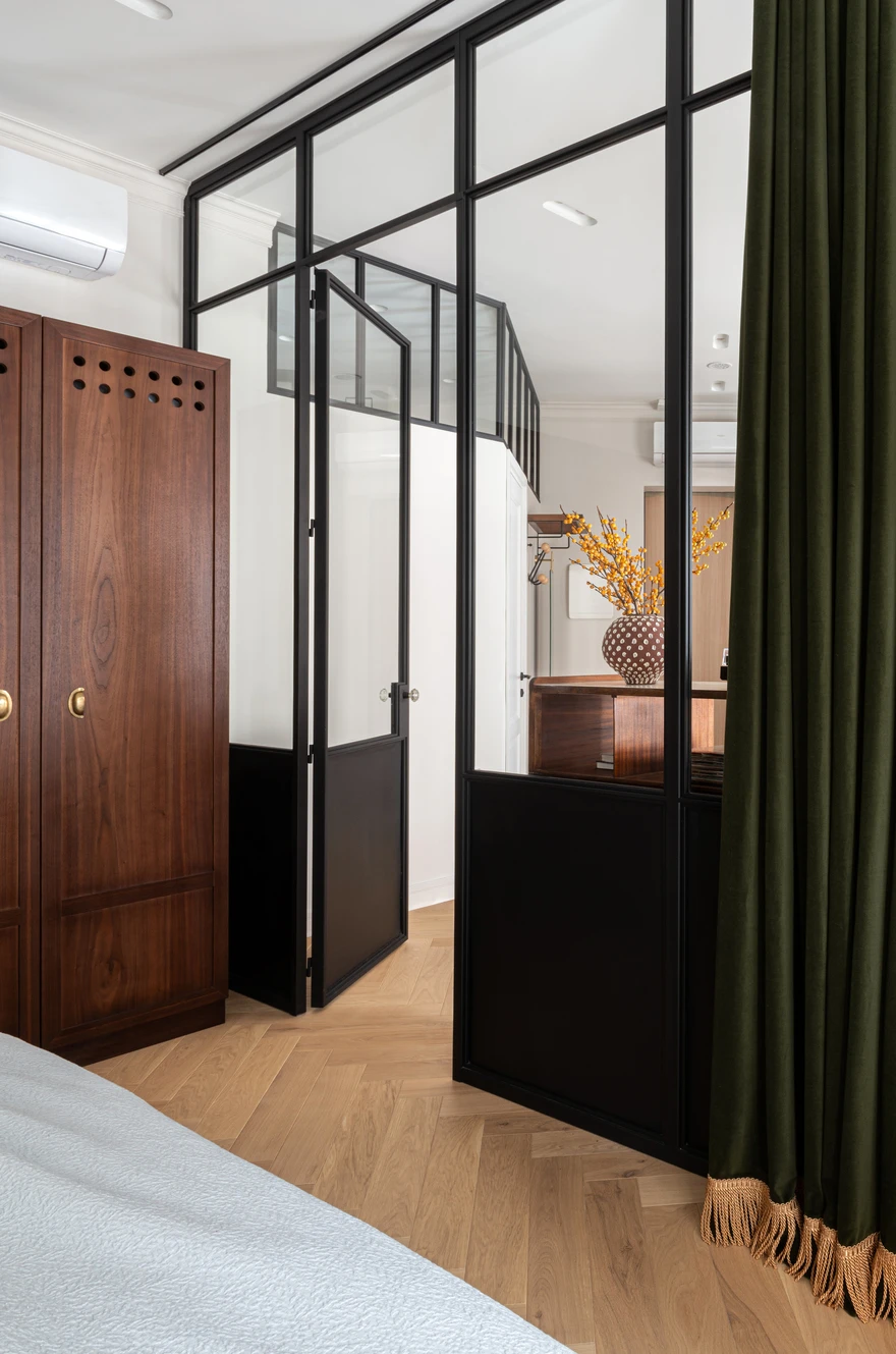 chambre avec mur verrière deux-pièces de 42m2 chambre avec mur verrière deux-pièces de 42m2