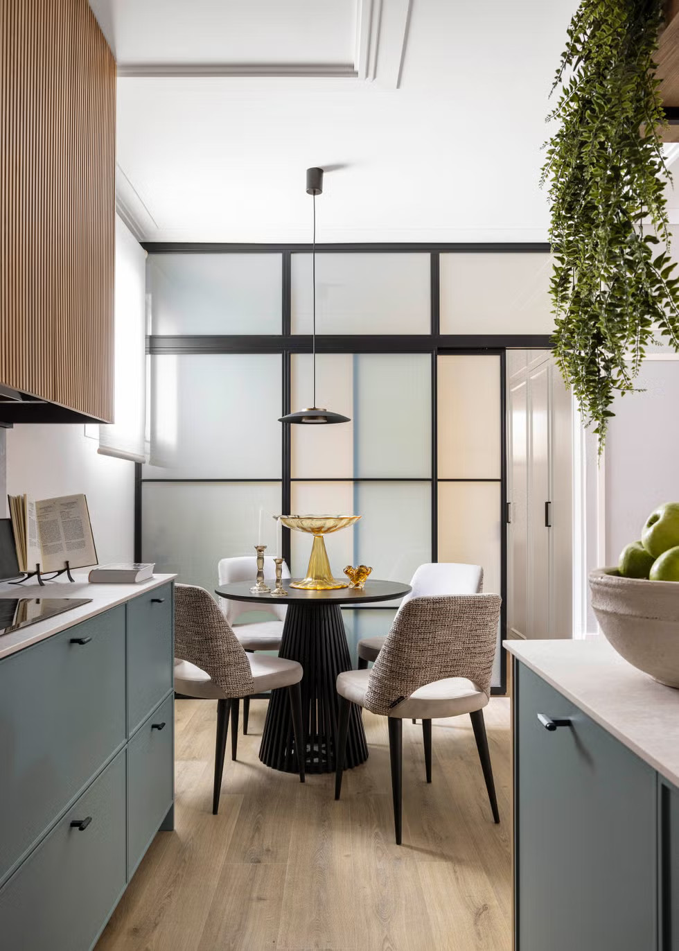cuisine ouverte et salle à manger décoration contemporaine