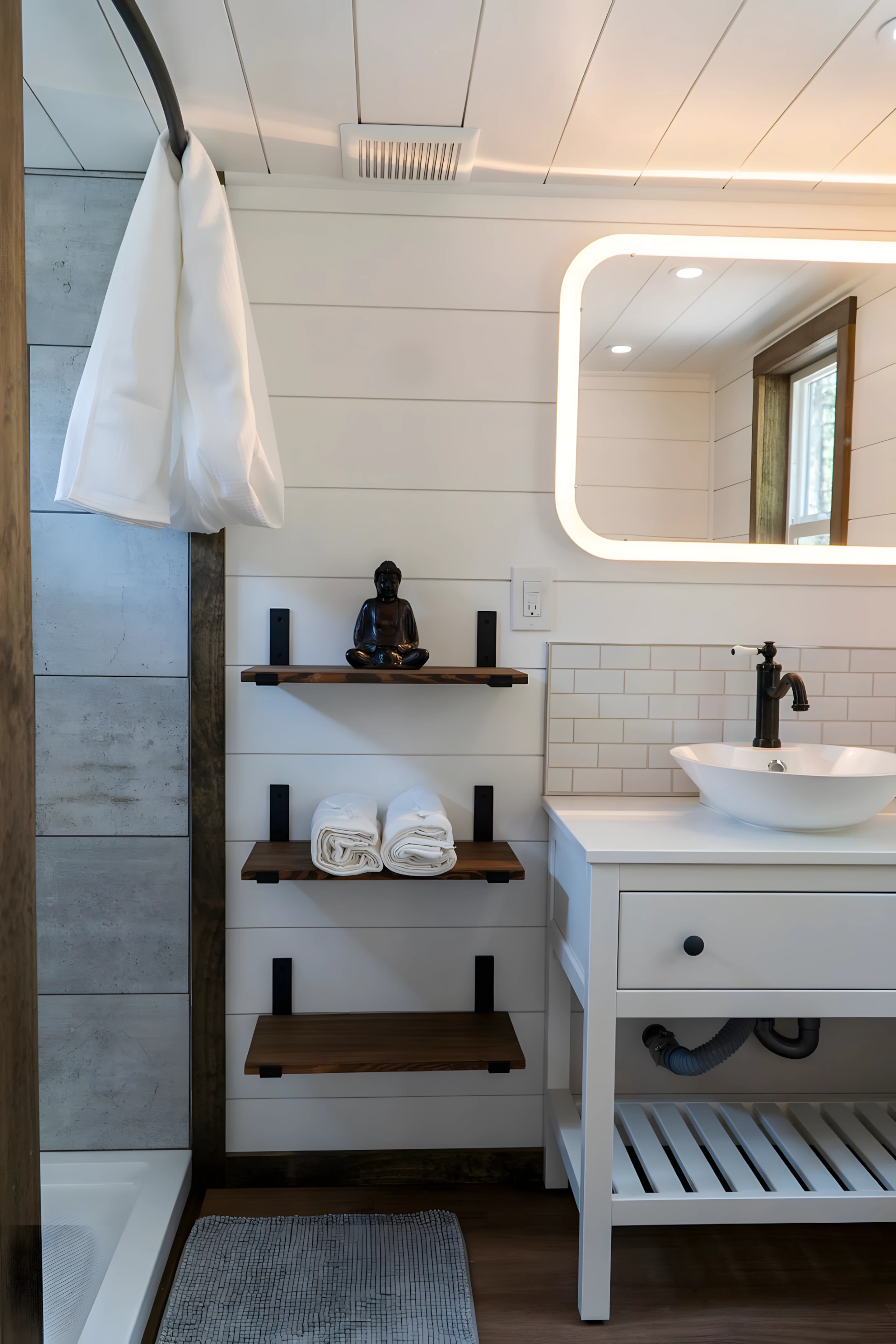 salle de bain petite maison mobile The Olympic