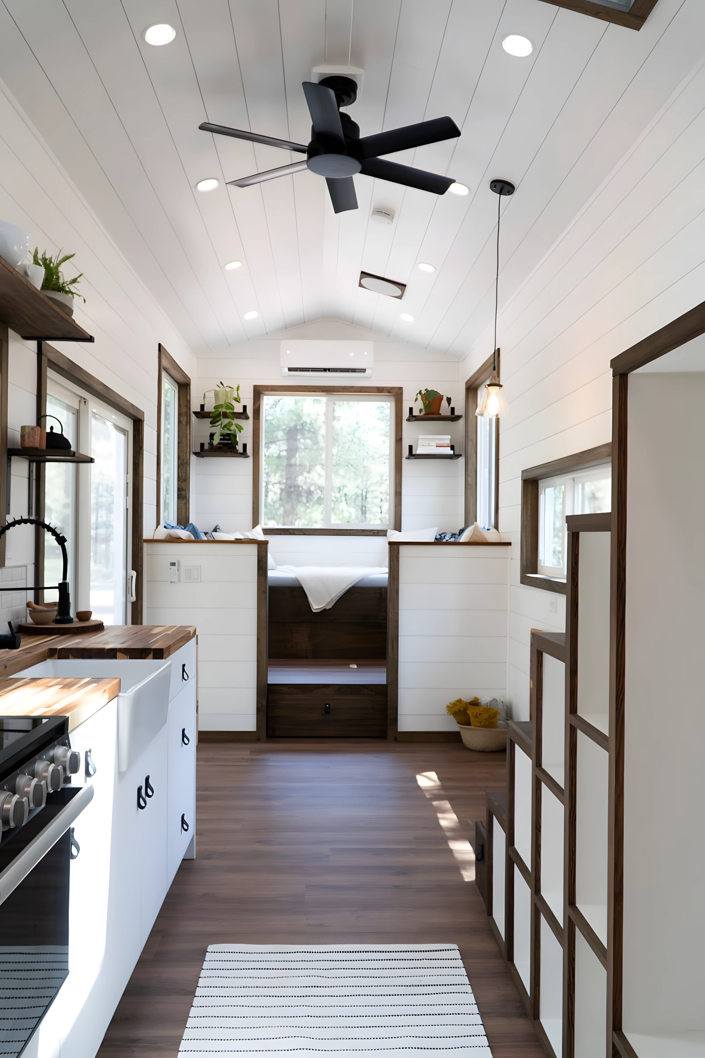 salon et cuisine tiny house 28m2 The Olympic