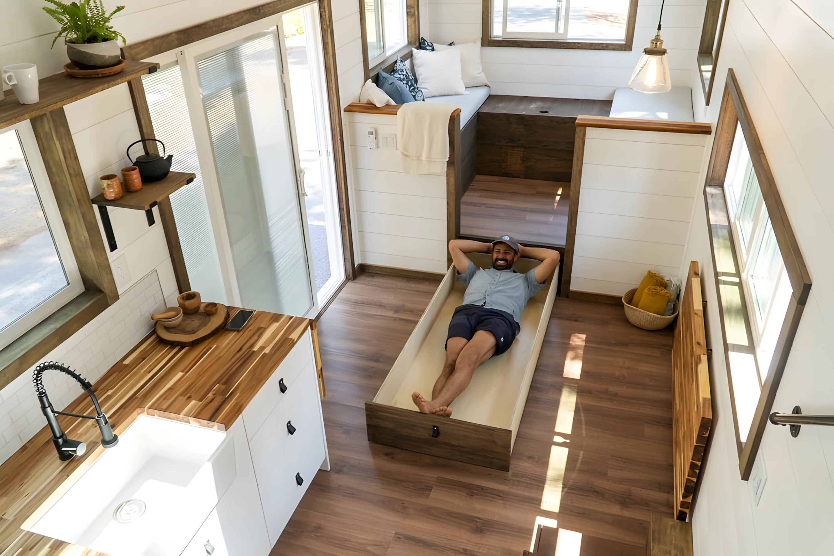 salon petite maison mobile The Olympic