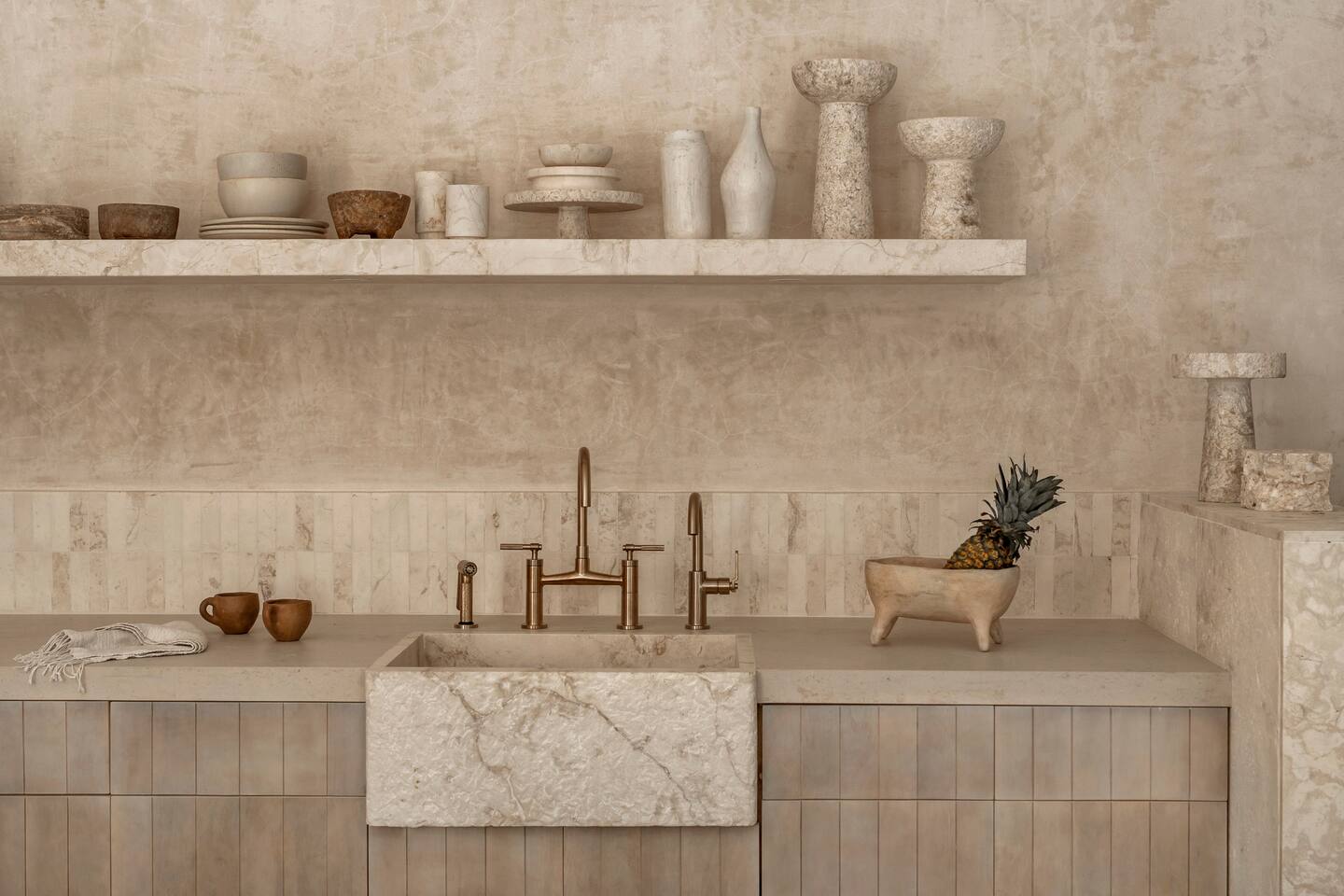 cuisine décoration beige maison Tulum cuisine décoration beige maison Tulum