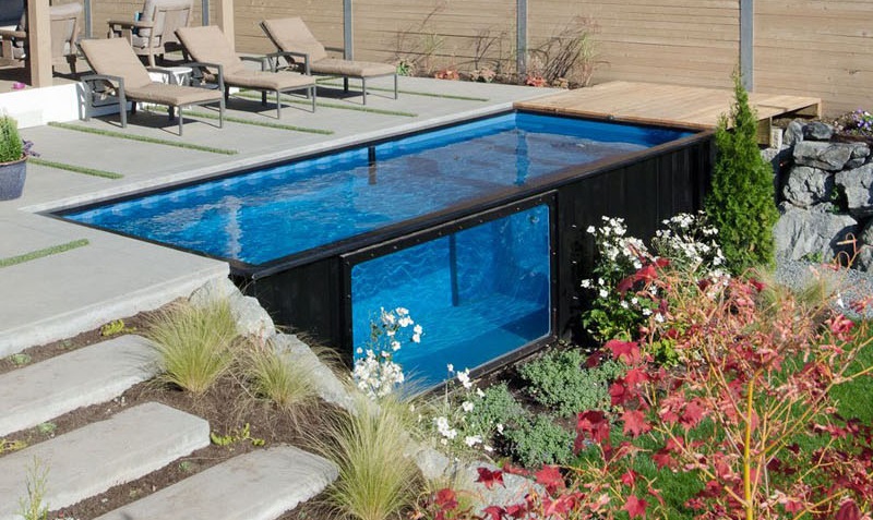 jardin avec piscine container jardin avec piscine container