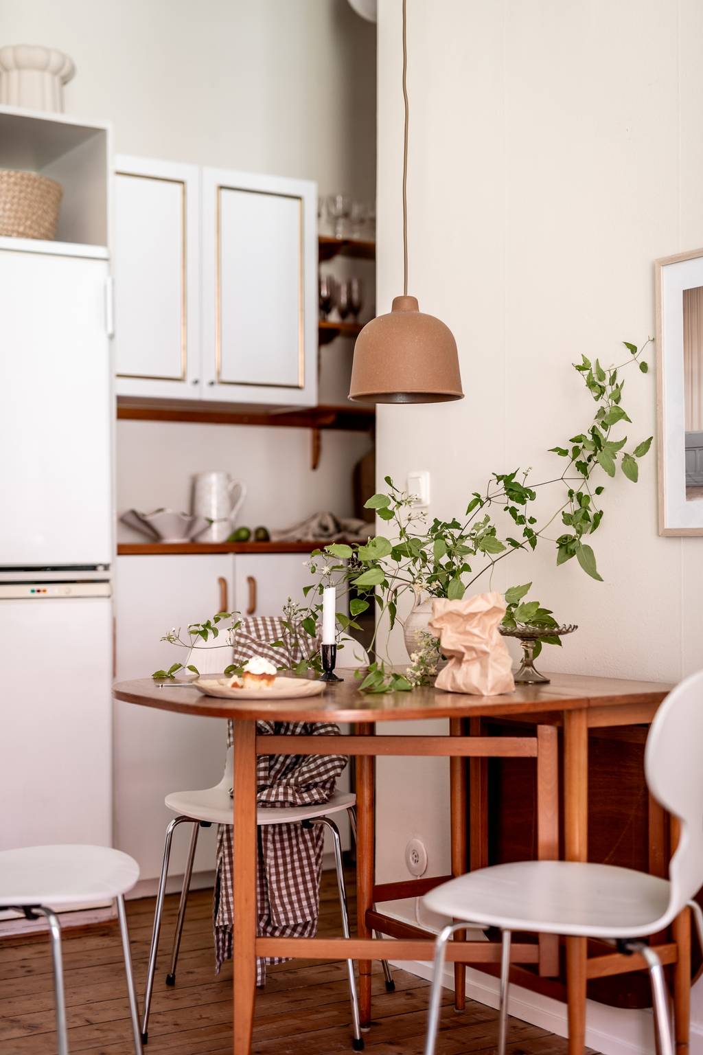 salle à manger studio 23m2 décoration bohème et scandinave