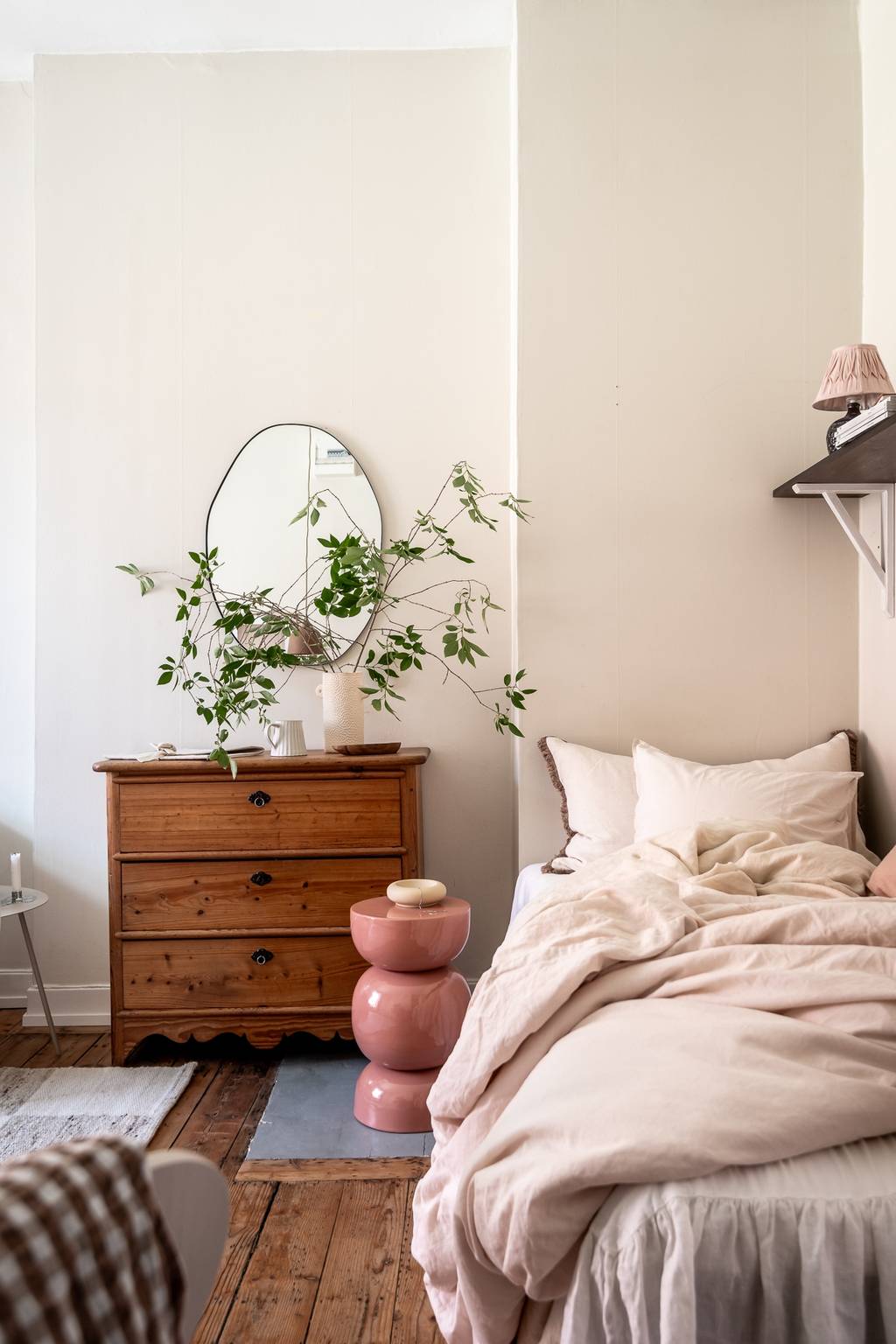espace chambre studio 23m2 décoration bohème et scandinave