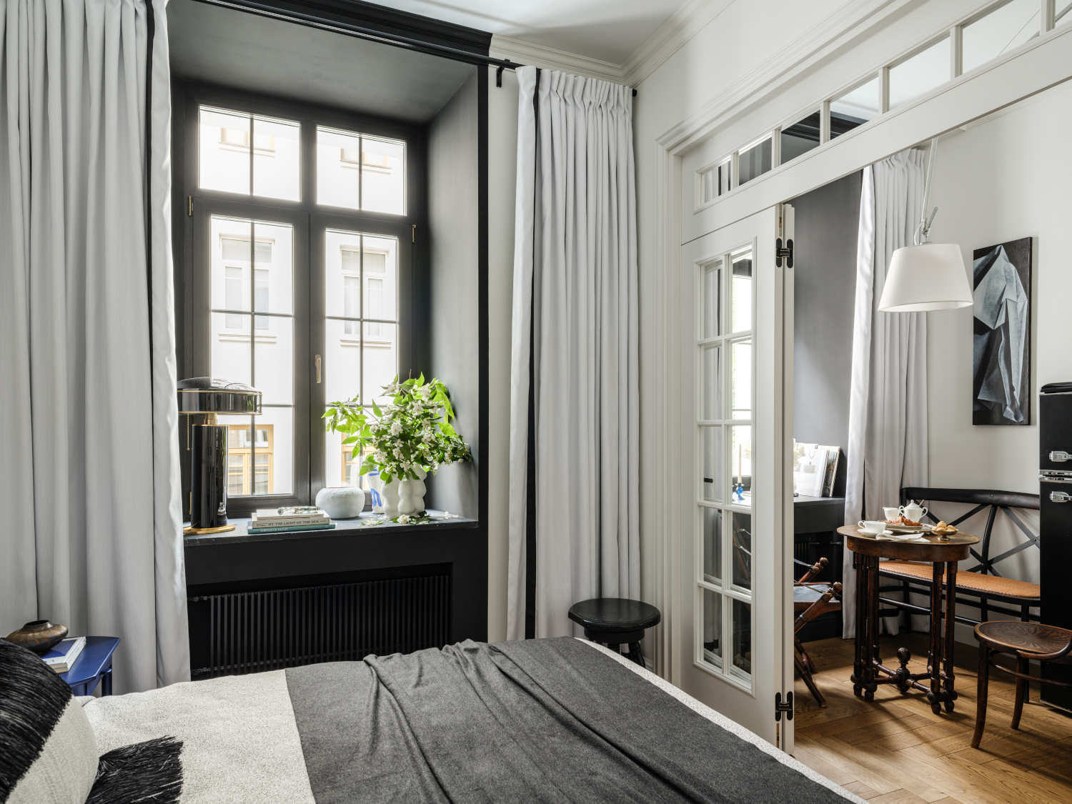 cuisine et chambre noire et blanche style Chanel cuisine et chambre noire et blanche style Chanel