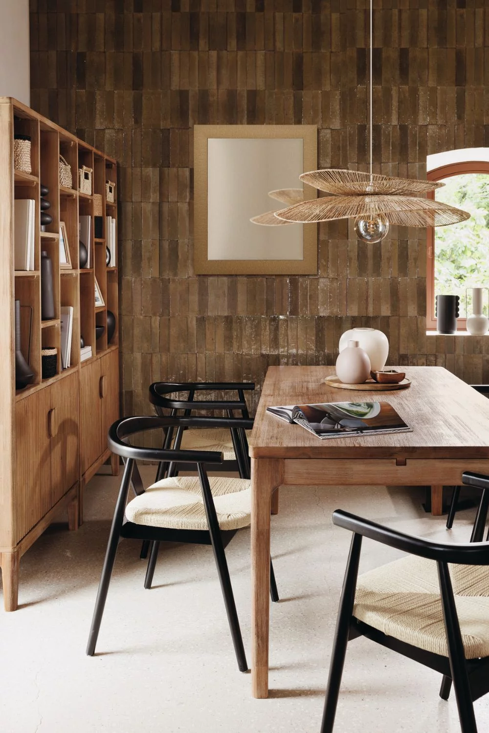 salle à manger bois nouvelle collection Atmosphera automne/hiver 2025/2026