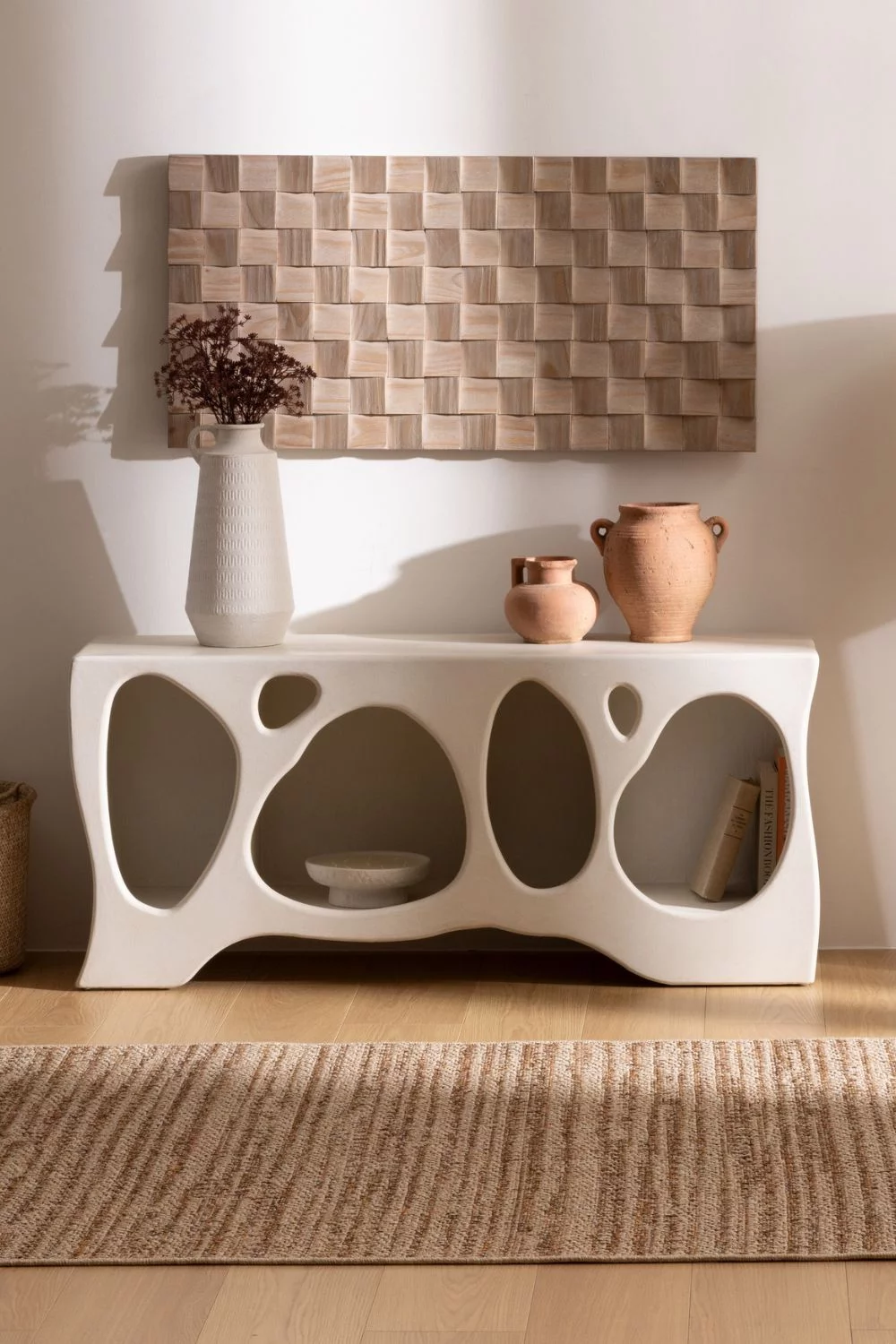 étagère console formes organiques nouvelle collection Atmosphera automne/hiver 2025/2026