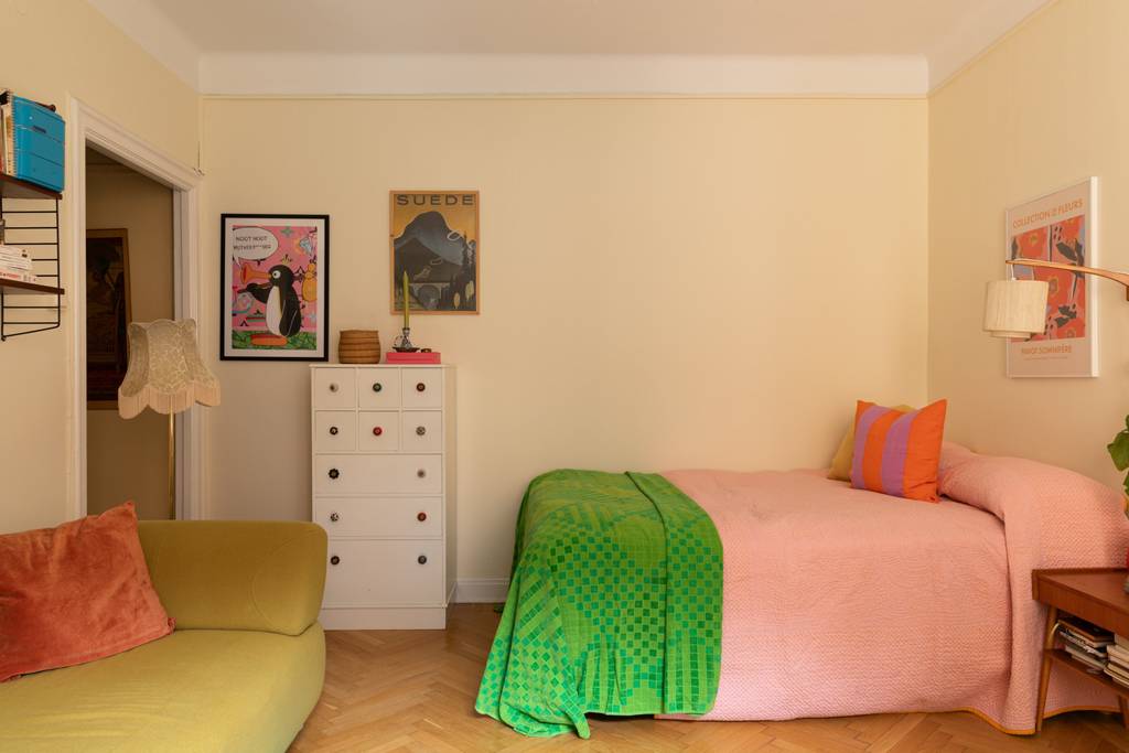 studio 28m2 décoration vintage et colorée