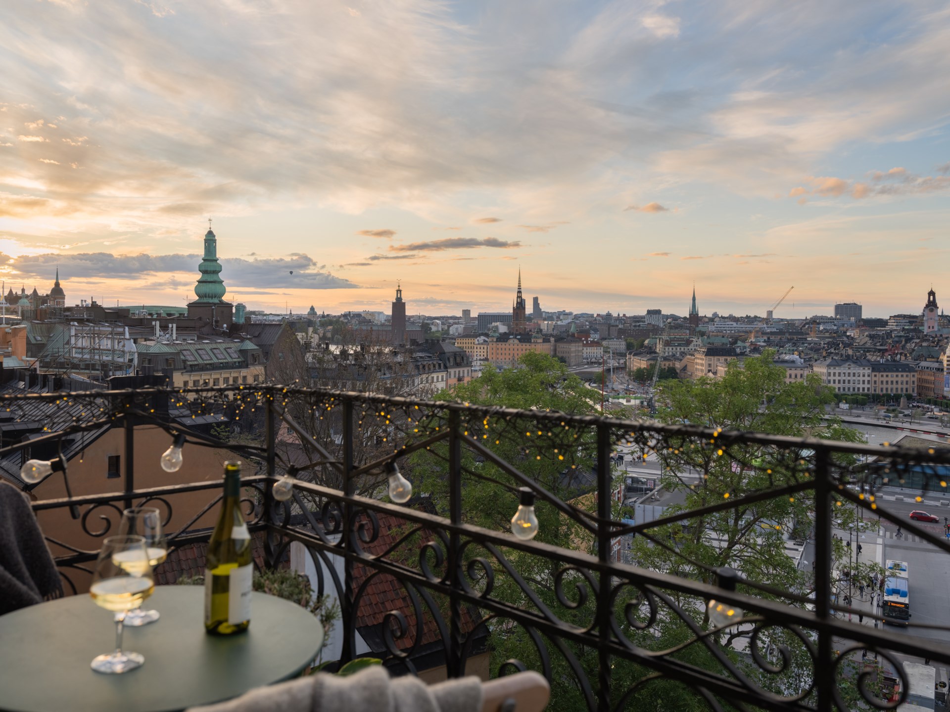 balcon fer forgé vue Stockholm balcon fer forgé vue Stockholm