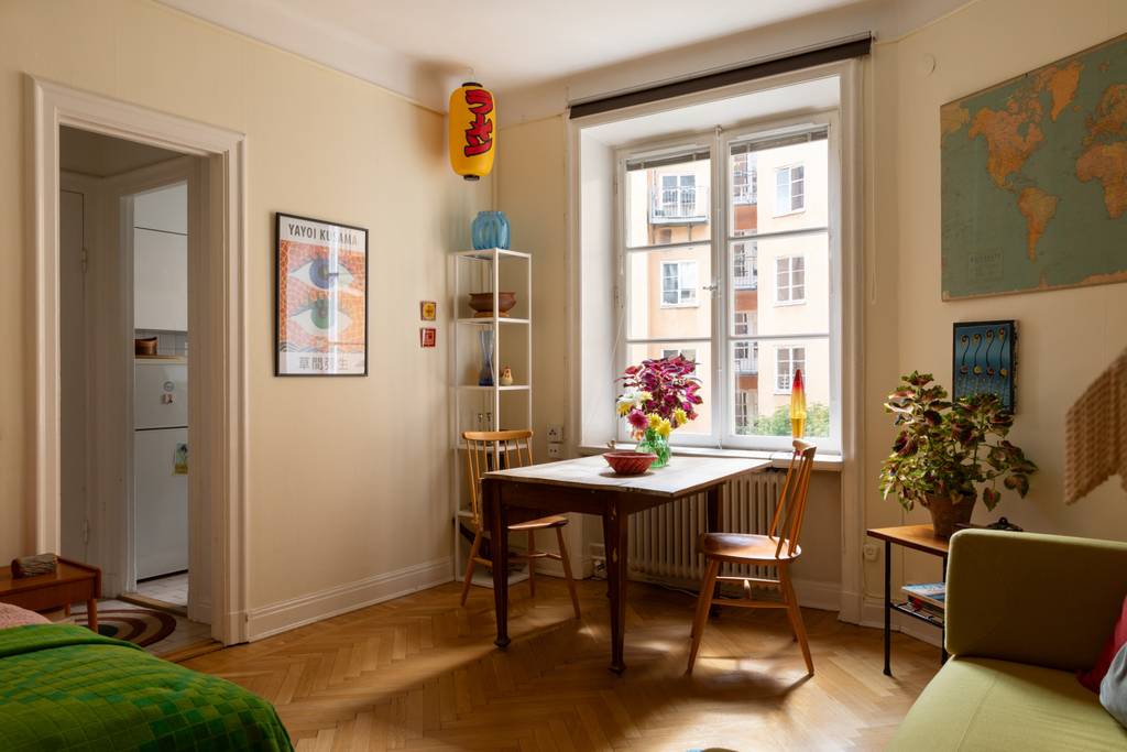 studio 28m2 décoration vintage et colorée