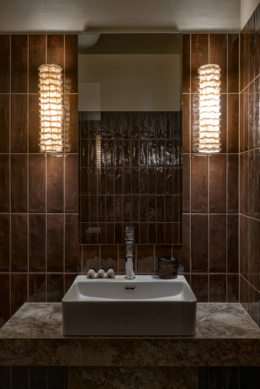 salle de bain moderne carrelage marron caramel salle de bain moderne carrelage marron caramel