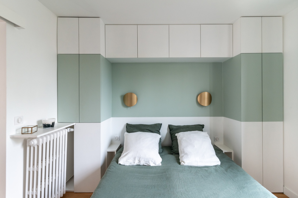chambre verte et blanche avec meuble pont chambre verte et blanche avec meuble pont