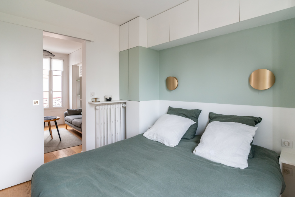chambre verte et blanche avec meuble pont chambre verte et blanche avec meuble pont