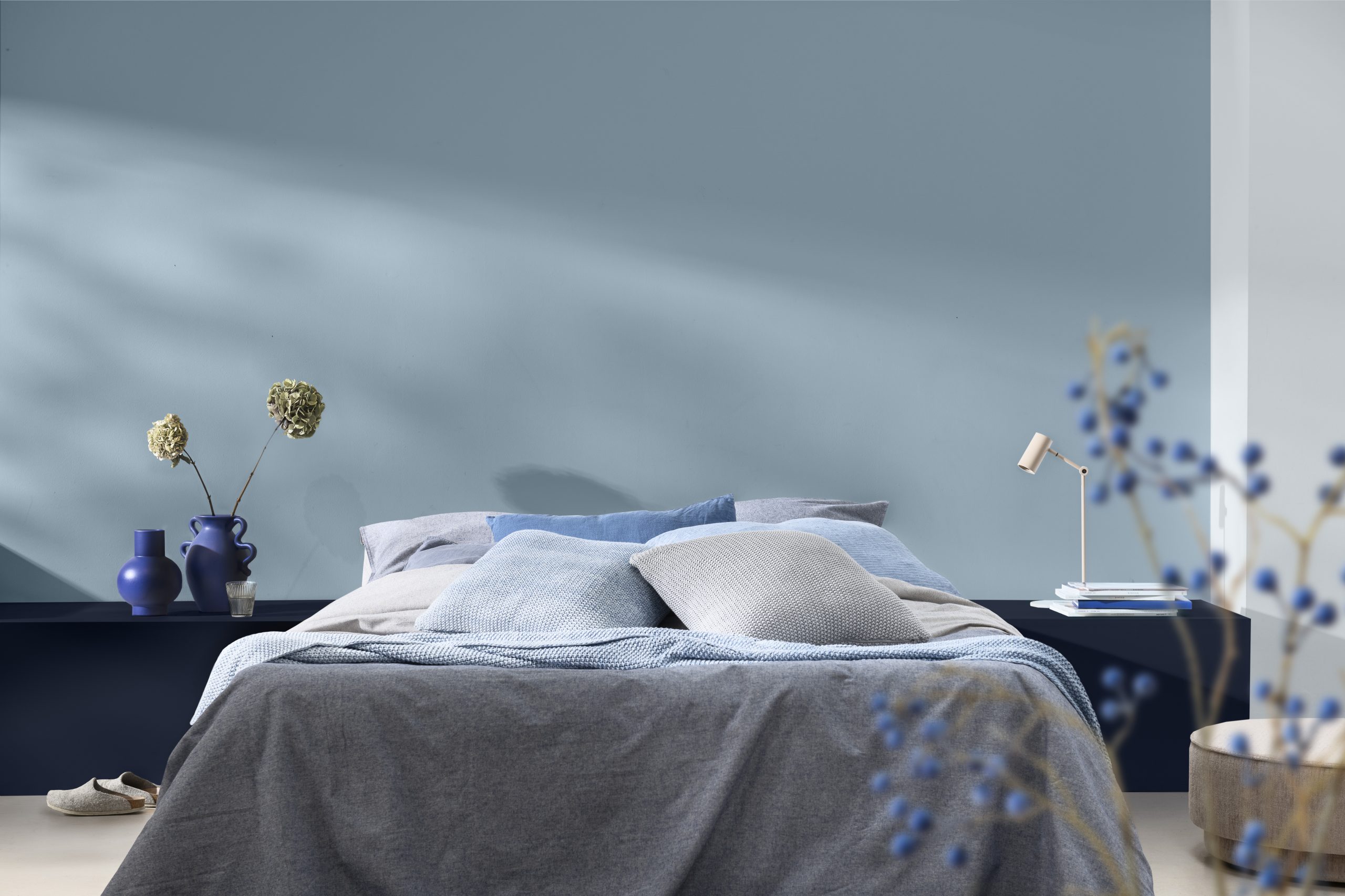 chambre bleu couleur de l chambre bleu couleur de l'année Dulux Valentine2026