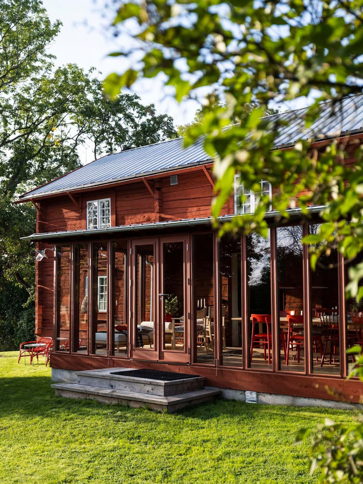 maison suédoise rouge rénovée maison suédoise rouge rénovée