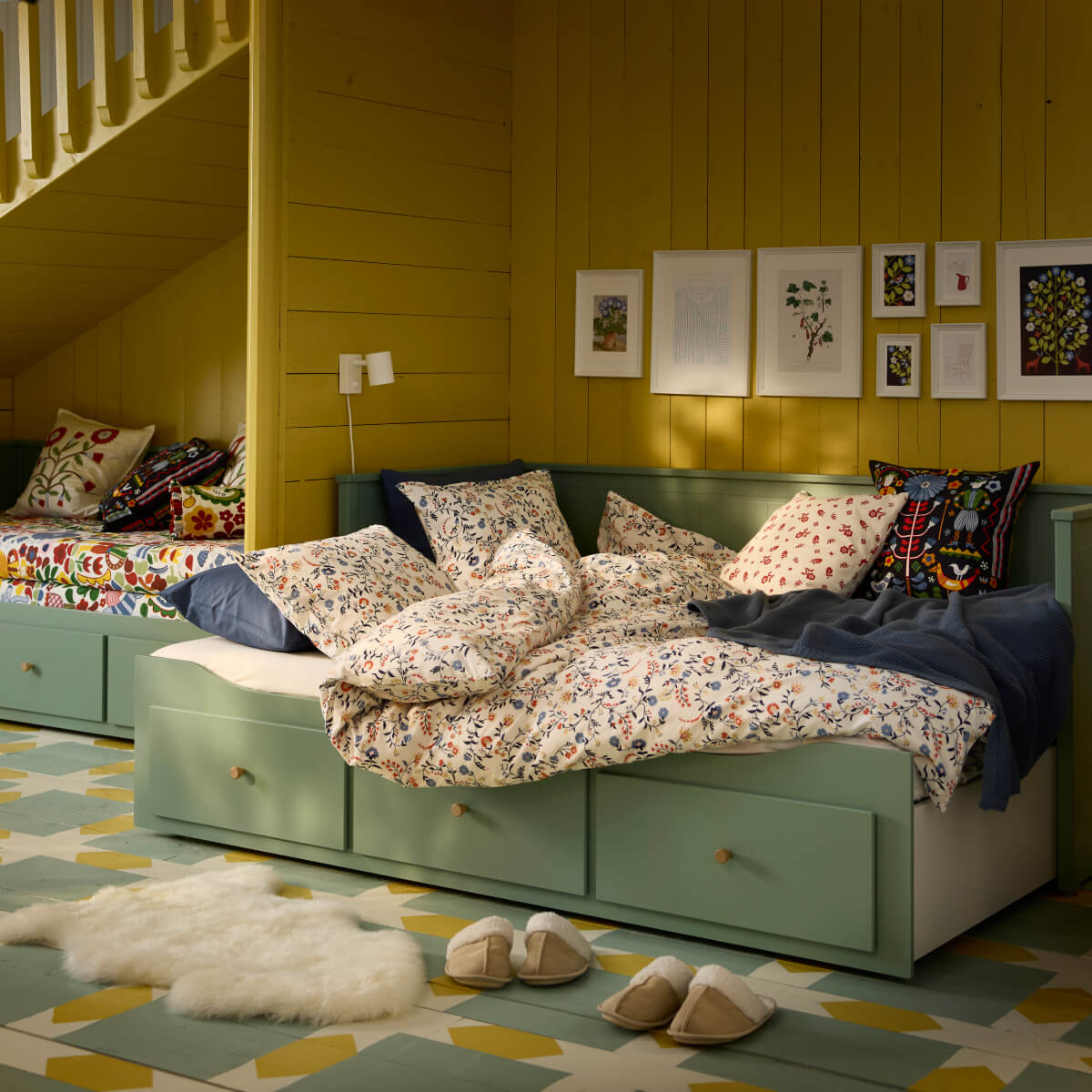 chambre jaune et verte lit extensible chambre jaune et verte lit extensible
