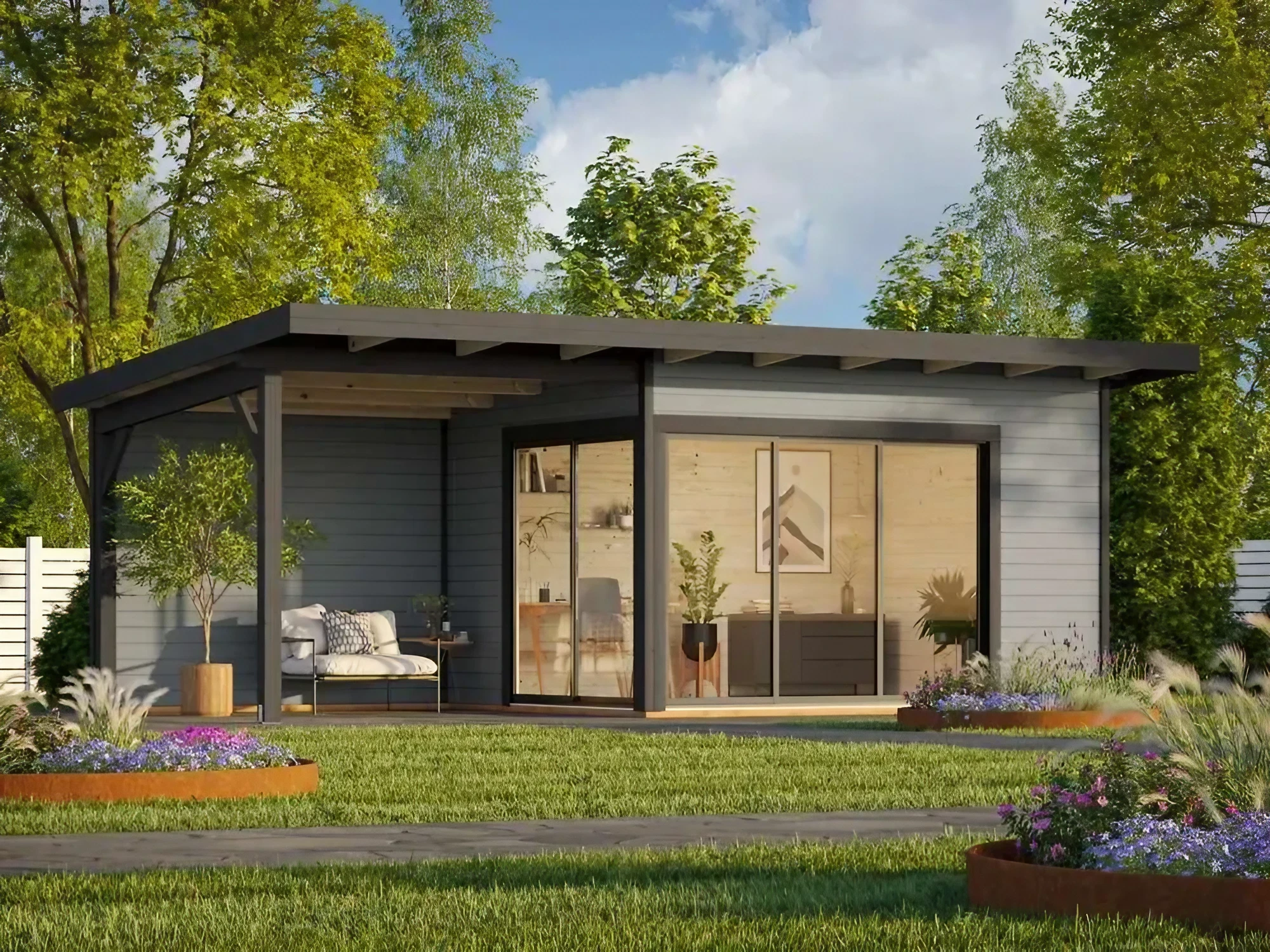 petite maison 17m2 Leroy Merlin Palmako avec terrasse petite maison 17m2 Leroy Merlin Palmako avec terrasse