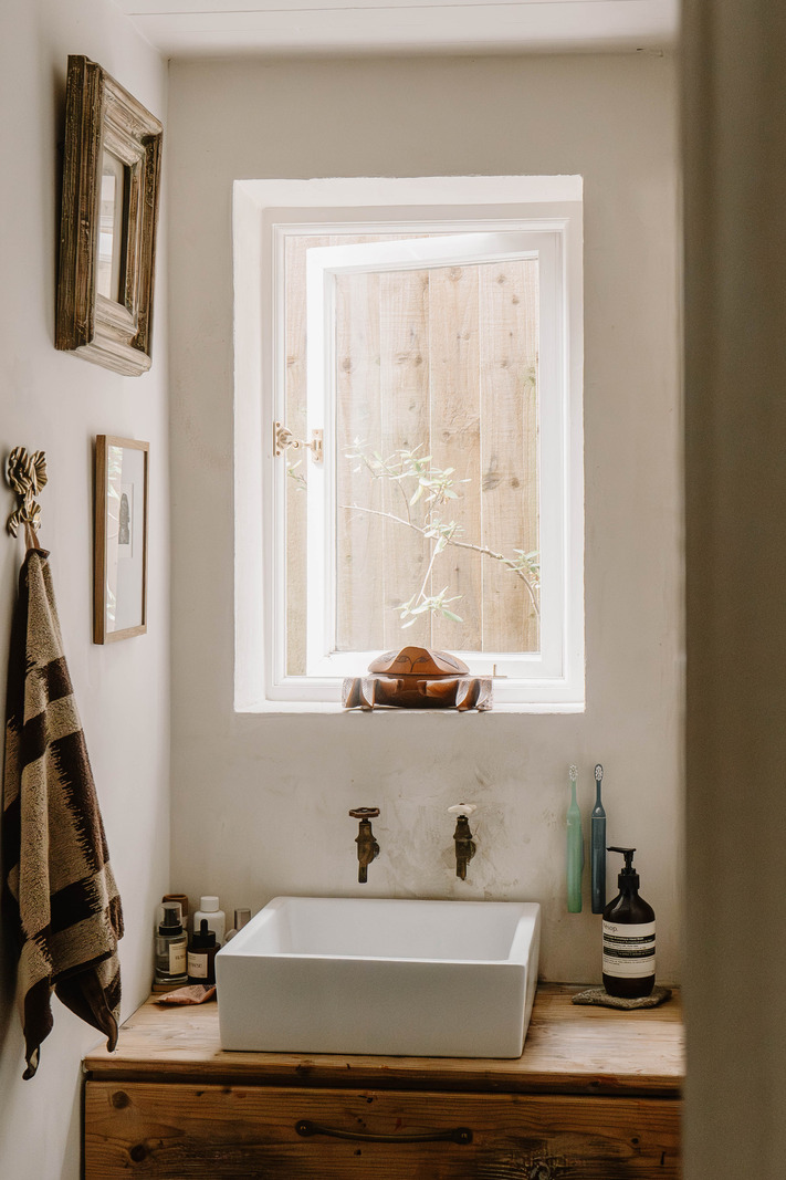 salle de bain maison 82m2 décoration vintage et bohème Londres