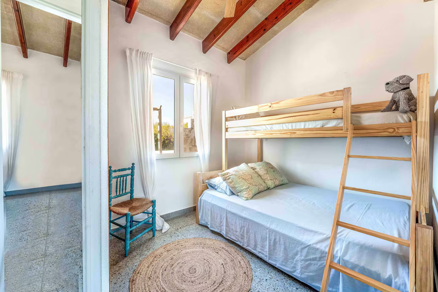 chambre enfant lits superposés Villa Tord Baléares chambre enfant lits superposés Villa Tord Baléares