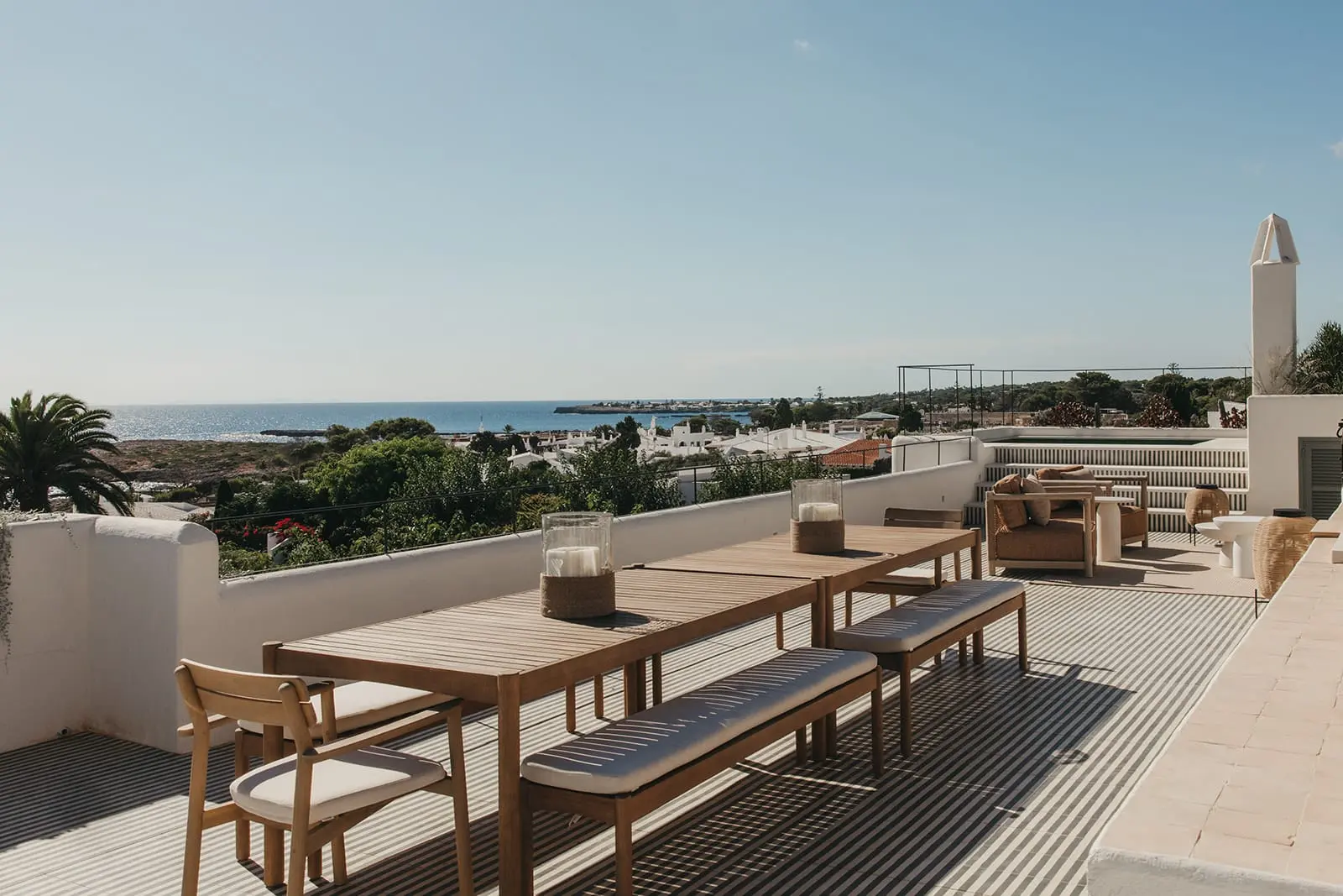 roof top avec cuisine d roof top avec cuisine d'été et vue mer