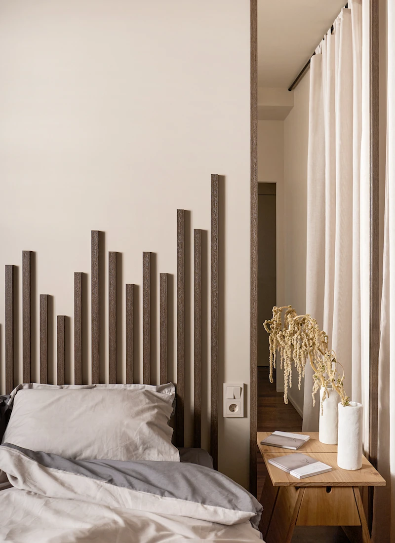 chambre en second jour avec pavés de verre et dressing