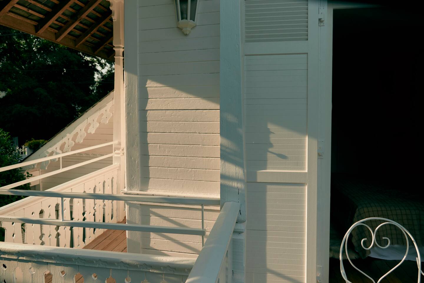terrasse style varangue Chalet Olivet