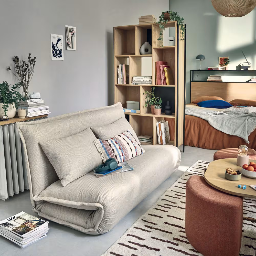 salon et chambre petit appartement Maisons du Monde salon et chambre petit appartement Maisons du Monde
