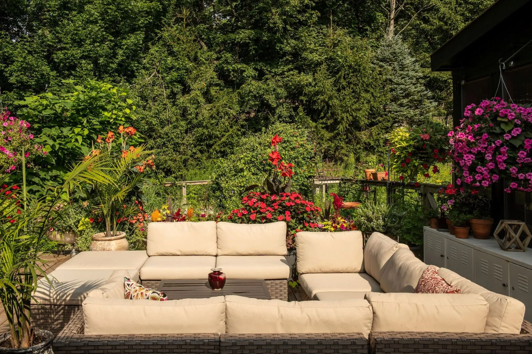 terrasse maison de campagne en bois vallée de l'Hudson