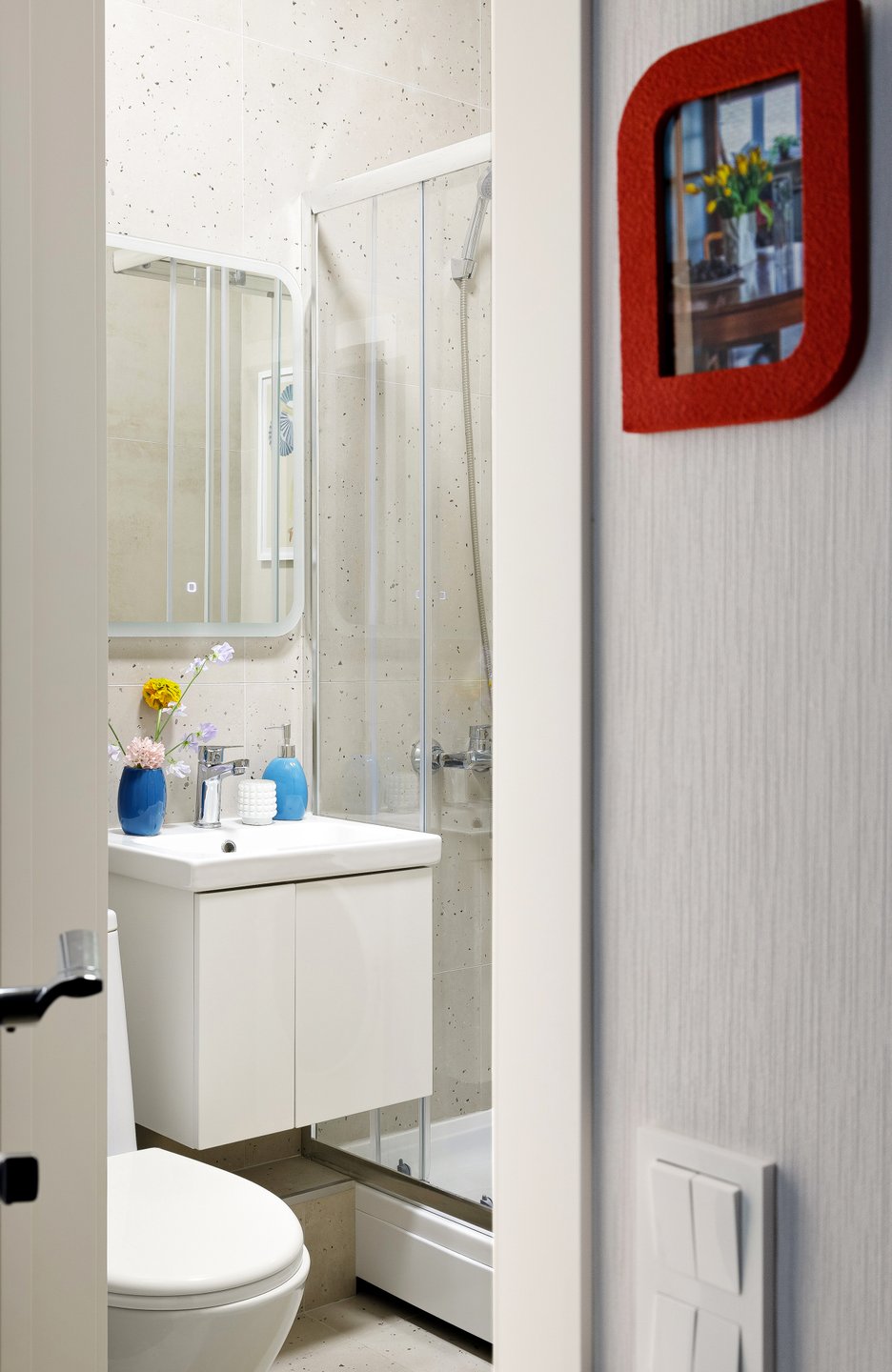 salle de bain blanche