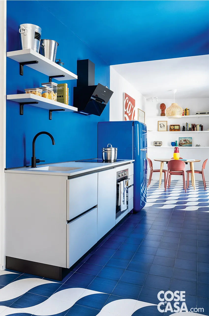cuisine murs bleus et salle à manger décoration design cuisine murs bleus et salle à manger décoration design
