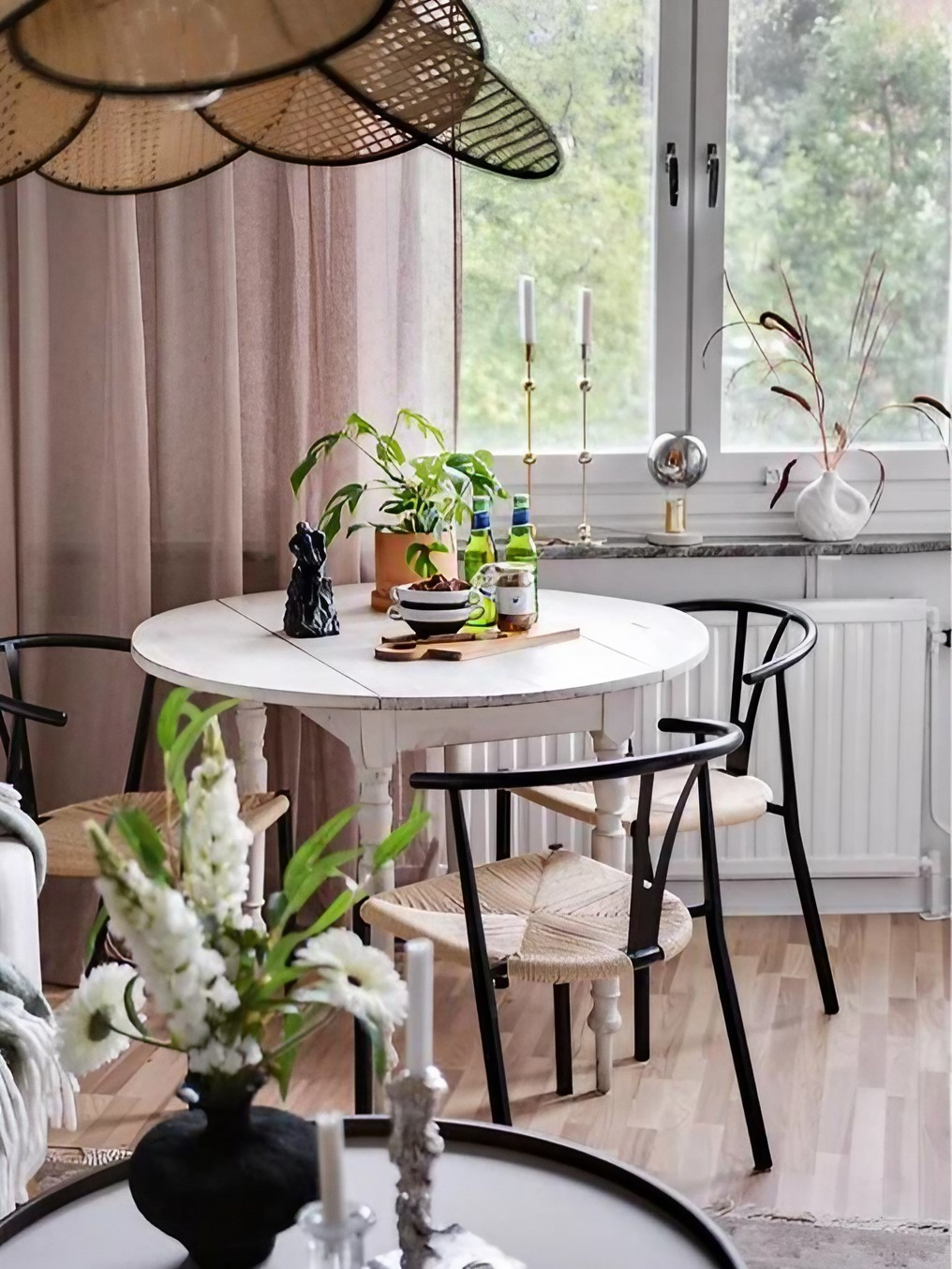 salle à manger chaise wishbone