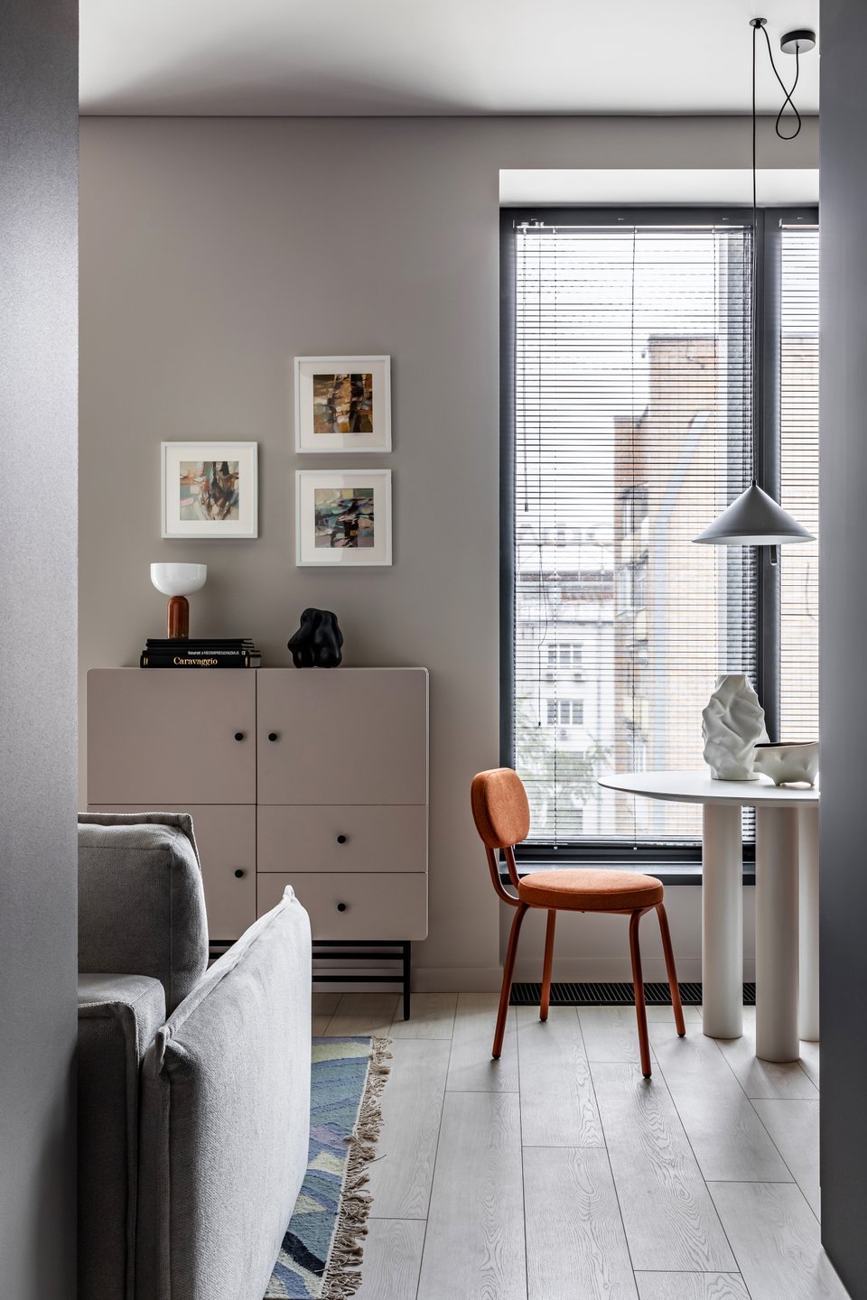 salon studio 27m2 décoration design