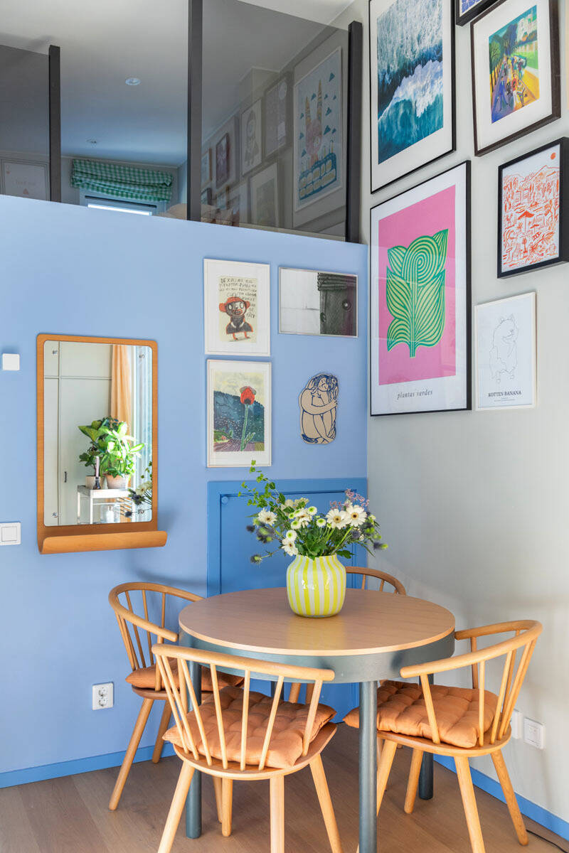 salle à manger décoration scandinave mini maison 25m2