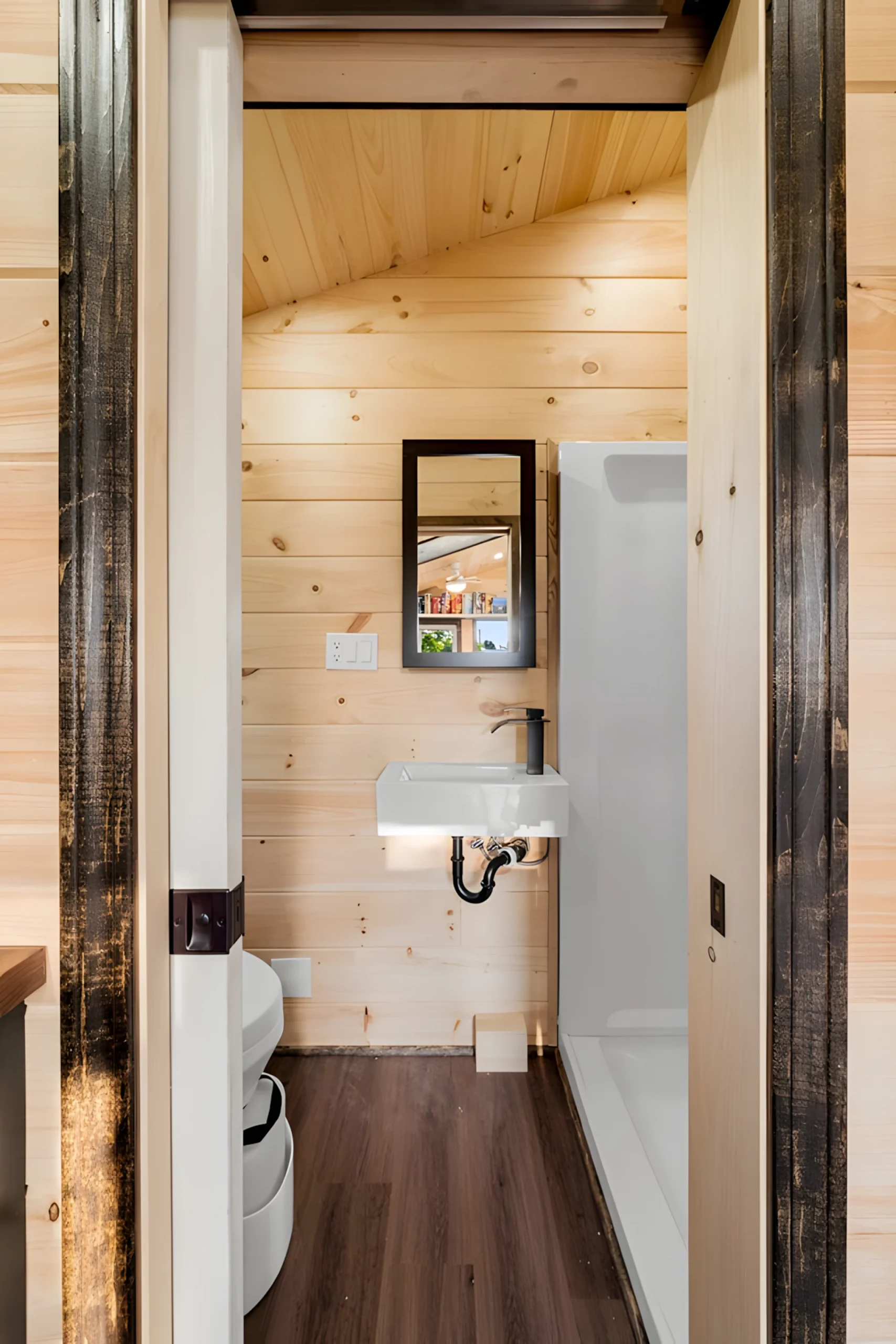 salle de bain petite maison mobile The Little Lodge salle de bain petite maison mobile The Little Lodge